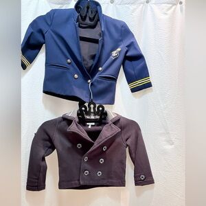 Stylish Kids Navy Blazer with Gold Accents